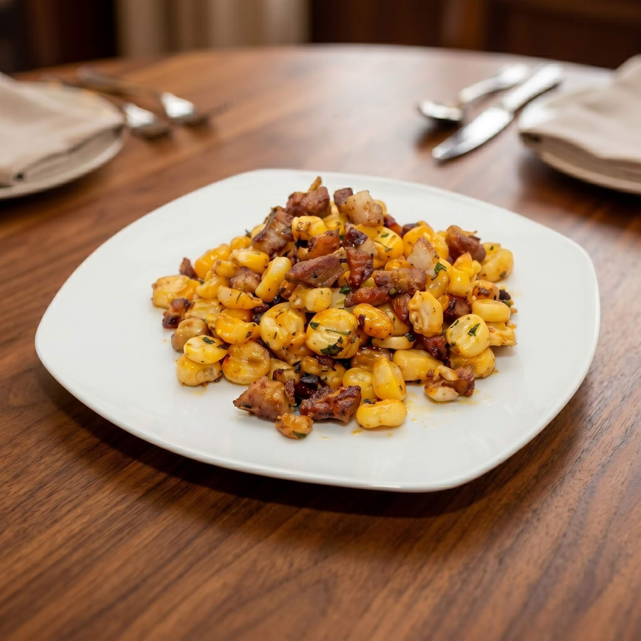 Mote con Chicharrón